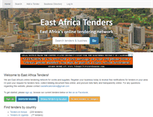 Tablet Screenshot of eastafricatenders.com